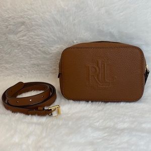 LAUREN Ralph Lauren Zip Around/Fanny Pack/Belt Bag Brown Leather